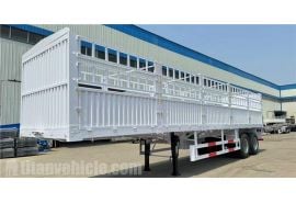 2 Axle 60 Ton Fence Semi Trailer with Bogie Suspension will be sent to Senegal