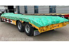 60 Ton Low Bed Truck Trailer is ready ship to Cayman Islands