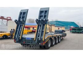 Heavy Duty Excavator Low Bed Trailer will be sent to Guyana
