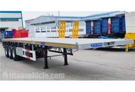 60T Tri Axle Flat Deck Trailer will be sent to Jamaica
