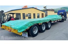 Tri Axle 80 Ton Low Bed Trailer will be sent to Congo