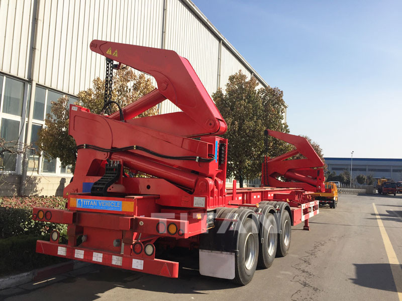 container side lift side lifter trailer