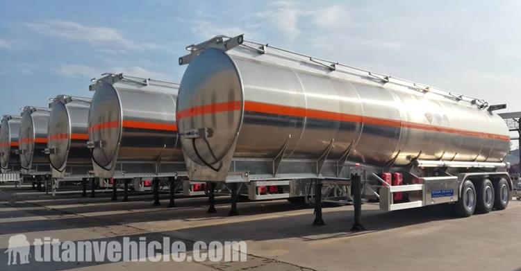 3 Axle Aluminum Fuel Tanker For Sale