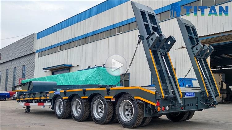 Heavy Duty Excavator Low Bed Trailer for Sale In Guyana