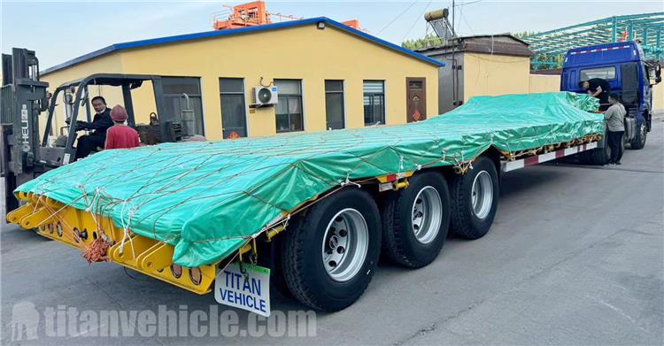 Tri Axle 80 Ton Low Bed Trailer for Sale in Congo