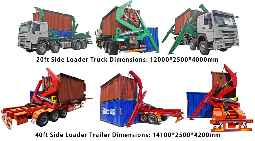 side loader | 40ft sidelifter | sideloader | 20 ft 40 foot container side loader for sale | side loader container | side loader trailer for sale-TITAN SIDELIFTER