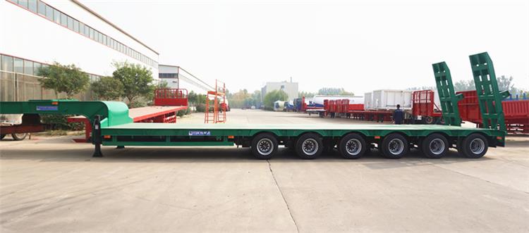 60 Ton Low Loader Semi Trailer, Used Low Bed Truck 