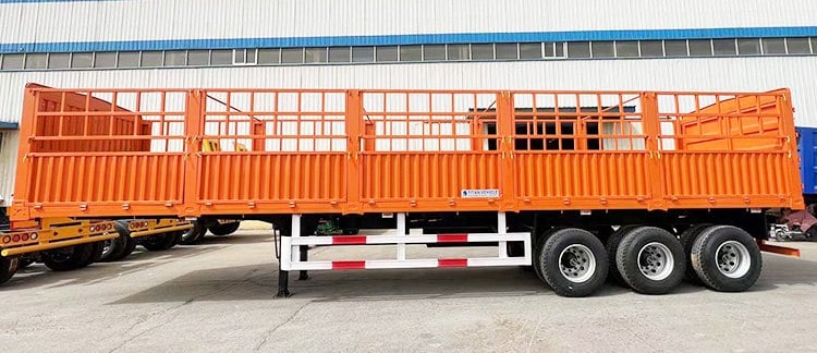 3 Axle 60 Ton Fence Cargo Semi Trailer for Sale Price
