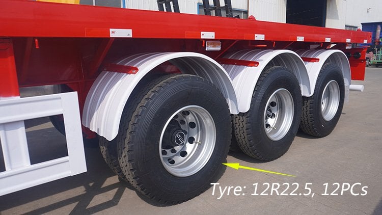 12 Metre 3 Axle Flatbed Truck Trailer for Sale Price