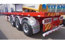 Flatbed Container Trailer with Mud Gurads
