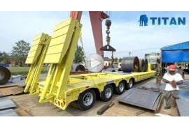130 Ton Low Bed Truck Trailer loading Test