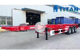 40ft tri axle chassis trailer