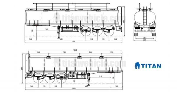 How Many Litres Does A Fuel Tanker Carry Oil Tank Trailer Size Capacity Drawing