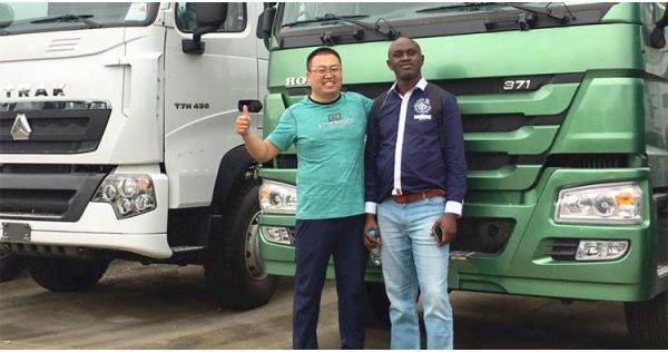 Congo Customer Visit TITAN and Buy SINOTRUK Howo Tractor Heads