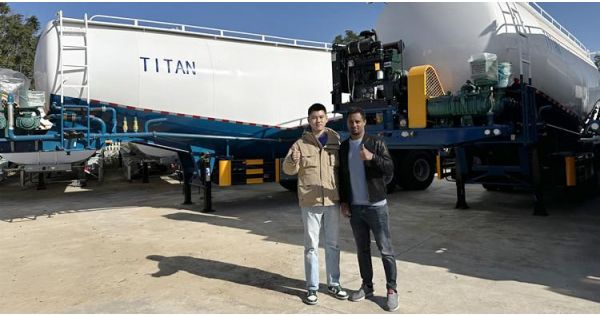 Ethiopian Customer Visit TITAN Factory to Inspect the Cement Tankers