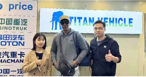 Tanzanian Customers Visited TITAN VEHICLE to Buy Flatbed Trailer