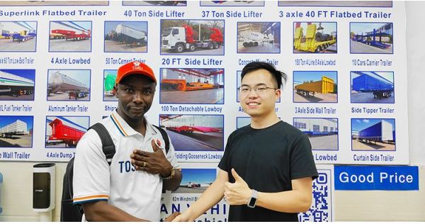 Jamaican Customer Purchased 3 Axle Flatbed Trailer from Titan Vehicle