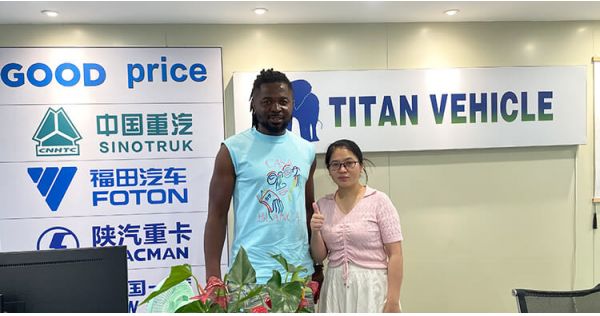 Nigerian Customer Visited TITAN VEHICLE and Successfully Purchased a Removable Gooseneck Trailer