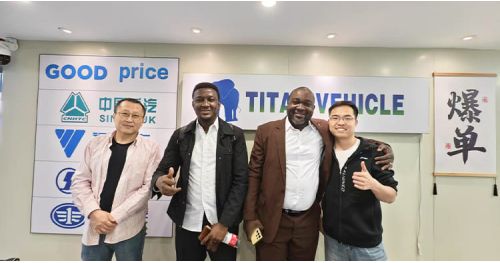 Zambia Customers Visited Titan Vehicle and Purchased a Fuel Tanker Trailer