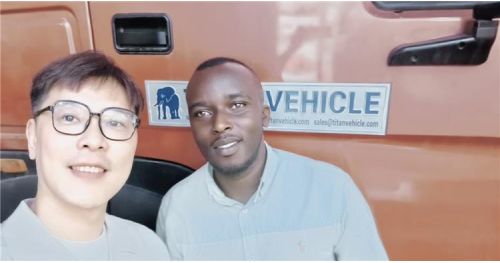 Angola Customer Visit TITAN Order 60 Ton Low Bed Truck Trailer
