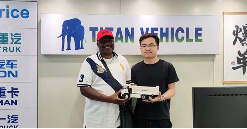 Tanzanian Customers Come to Titan to Buy Flatbed Trailer