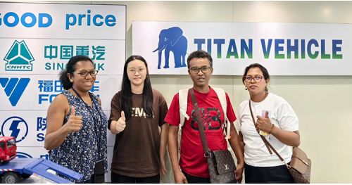 Zambian Customers Visited Titan to Purchase 3 Axle Bulk Cement Tanker