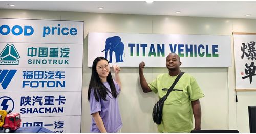 Nigerian Customers Came to Titan to Buy 100 Ton Lowbed Trailer Again