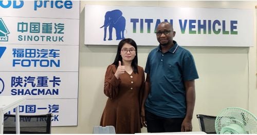 Zambian Customer Came to Titan to Buy 40 Ft Flatbed Trailer