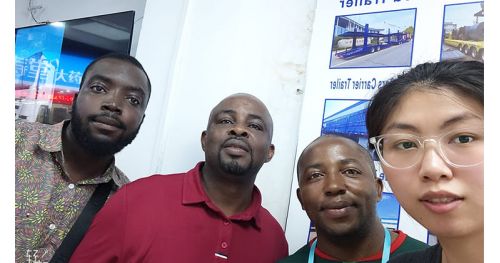 Congo Customers Visited TITAN to Buy Tractor Tipper Trailer