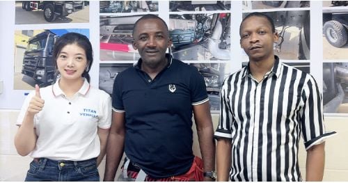 Zimbabwe Customer Came to Titan to Buy Grain Transport Trailer