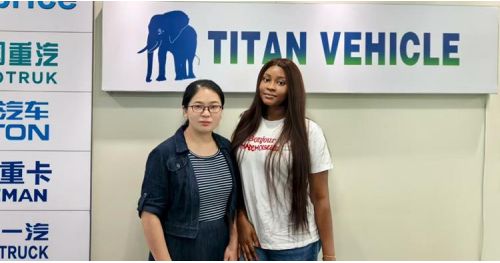 Tanzania Customer Buying Tri Axle Drop Deck Trailer from TITAN