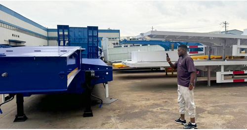 Tanzanian Customers Came to Titan to Buy Lowbed Truck Trailers