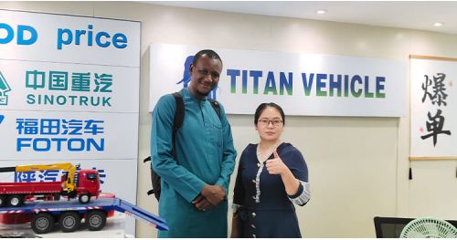 Jamaican Customer Visited TITAN to Buy Removable Gooseneck Trailer