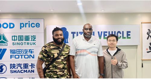 Angolan Customers Come to Titan to Buy Semi Low Loader Trailer