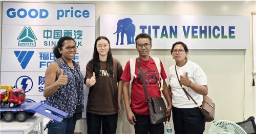 Indonesia Customer Visit TITAN to Purchased 13m Flatbed Semi Trailer