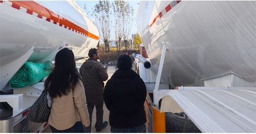 Sierra Leone Customer Visited TITAN to Purchase Petrol Tanker Trailer