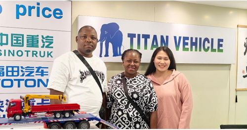 Senegalese Customer Visited and Purchased a 3 Axle Cement Tanker Trailer