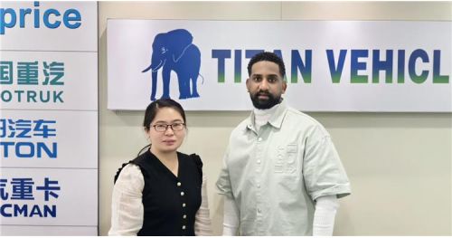 Nigeria Customer Visited TITAN to Buying 80 Ton Lowboy Trailer