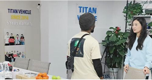Angola Customer Visited TITAN and Purchased Detachable Gooseneck Trailer