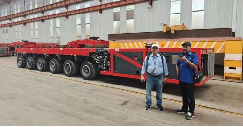 Customers from the UAE Visit TITAN SPMT Trailer Factory
