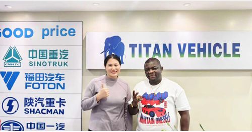 Jamaican Customer Visit and Buy 3 Axle Semi Lowbed Trailer