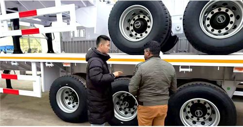 Senegalese Customer Visited and Purchased Superlink Flat Deck Trailers