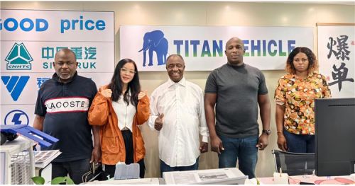 Zambia Customer Vist TITAN to Purchase Aluminum Tanker Semi Trailer