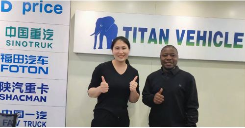 Ghanaian Customer Visit TITAN to Buy 80 Ton Detach Lowboy Trailer