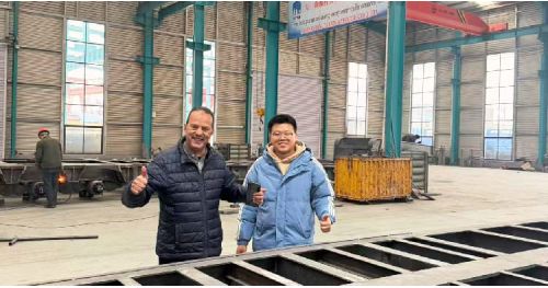 Algeria Customer Visit TITAN to Buy Flatbed Truck Trailer