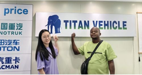 Namibian Customer Visit TITAN to Buy Lowbed Semi Trailer