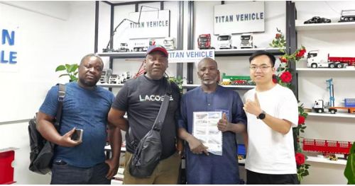 Ivory Coast Customers Visit TITAN to Buy Flatbed Semi Trailers