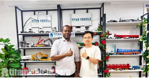 Nigerian Clients Visit Titan and Purchase Removable Gooseneck Trailer