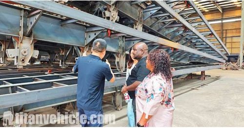 Ugandan Client Visited Titan and Purchased 100 Ton Low Bed Trailer