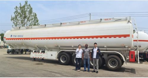 Customer from Ghana Visit TITAN Factory to Buy Fuel Tanker